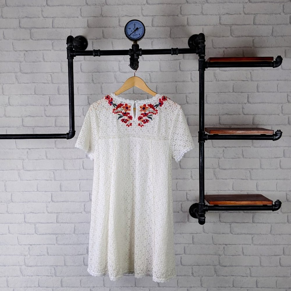 Umgee Boho Chic Embroidered Lace Dress | White - Picture 8 of 8